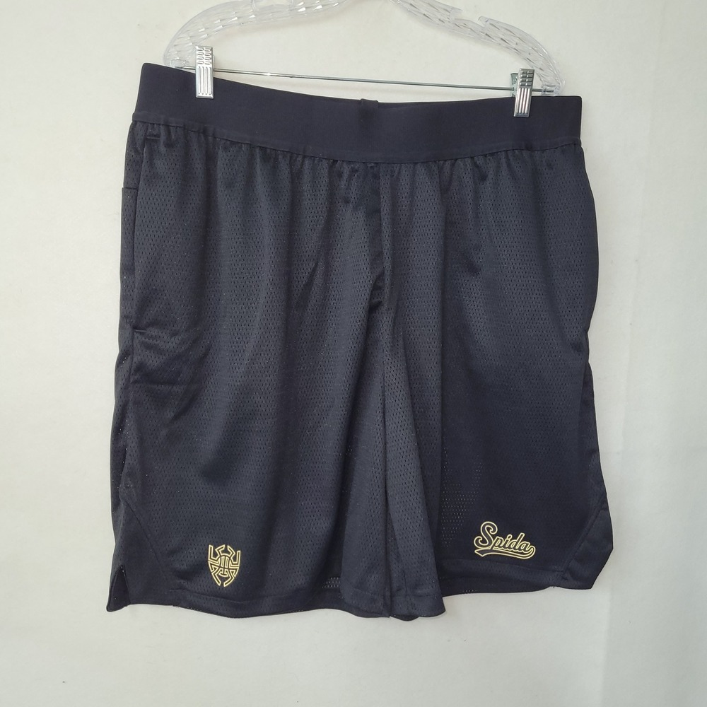 Adidas Men's 2XLT Black Don Basketball Shorts Recycled‎ Polyester Mesh Spida New